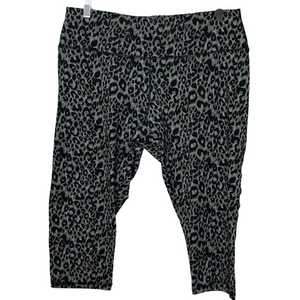 AE Leisure Plus Size Cropped Animal Print Leggings
